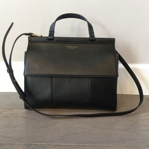 Tory Burch Block-T Leather Satchel